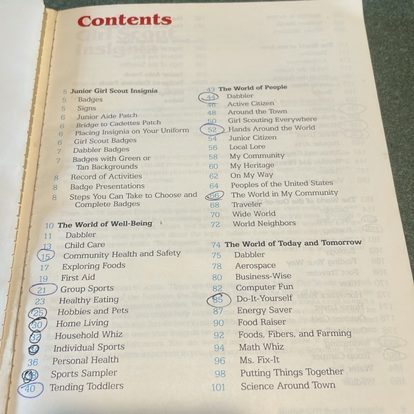 Vintage Girl Scout Badges and Signs book partially completed - Picture 10 of 11